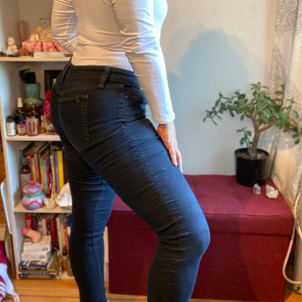 Black Stretchy Denim Jean